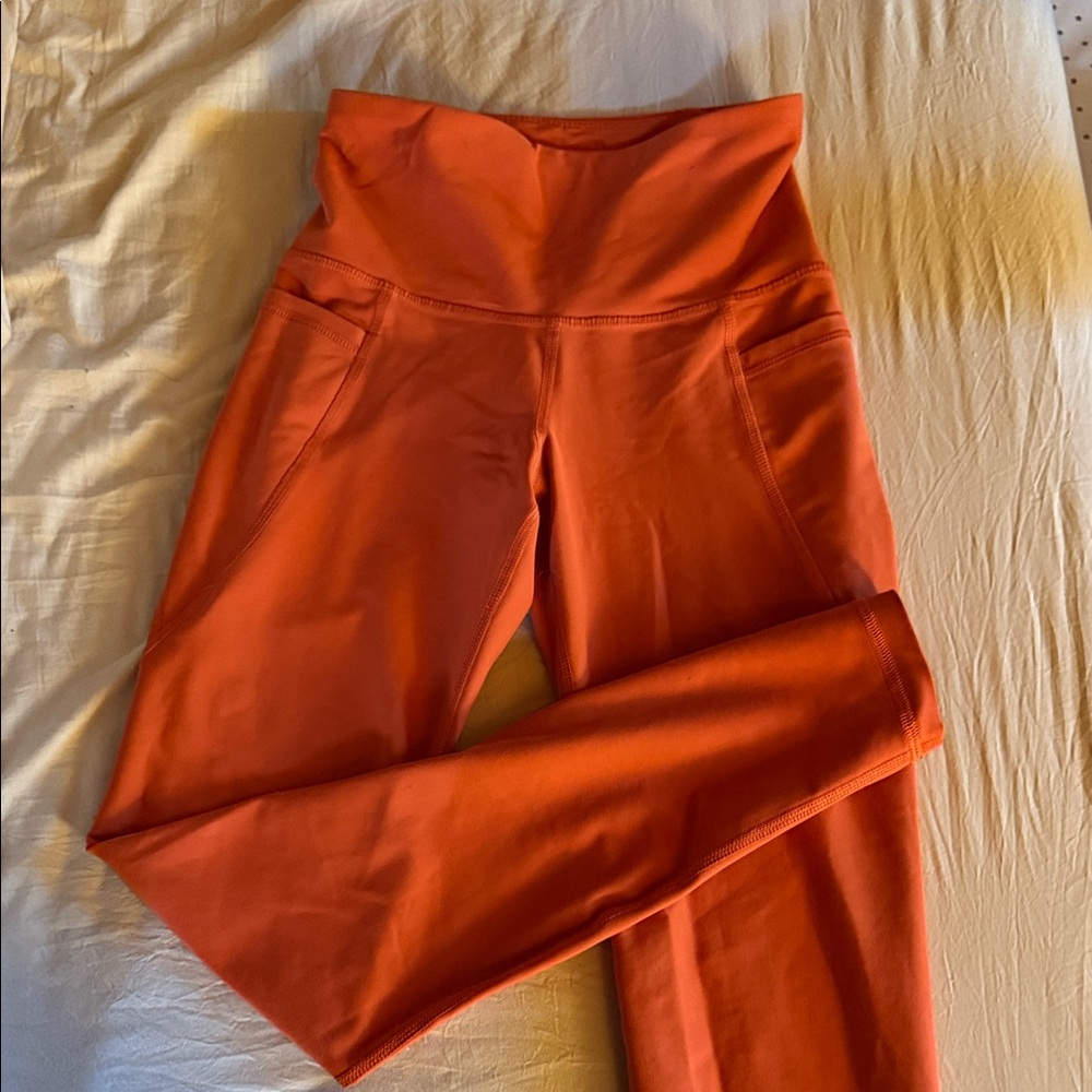 Old Navy Women's High-Waisted Orange Leggings